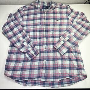 Vineyard Vines Tucker Shirt Plaid Classic Fit Mens Large Button Down